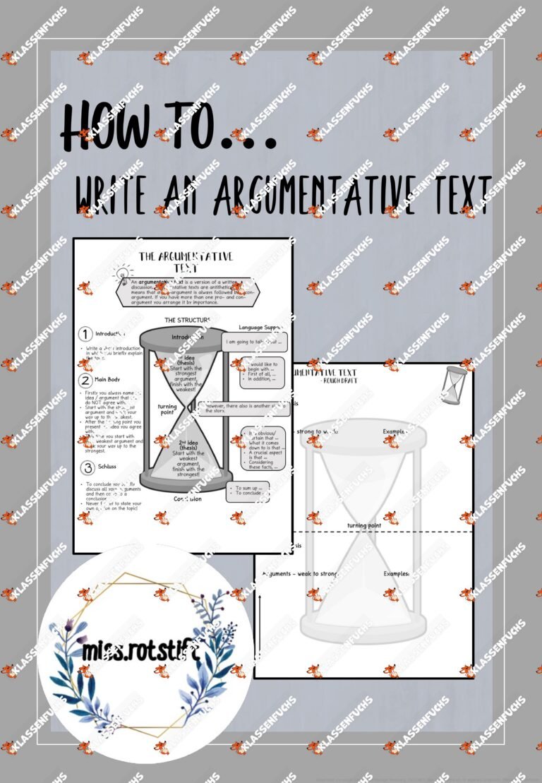 How to write an Argumentative Text – Erörterung im Englischunterricht